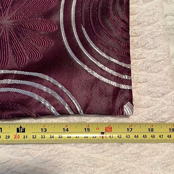 Purple and Silver Decorative Pillow Cover - Picture 2 of 3